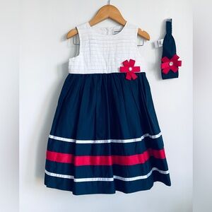 4T Savannah Patriotic Dress and Headband